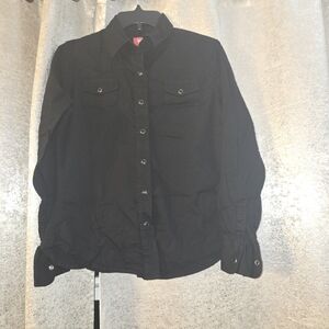 Walls Mens Black Peral Snap Size Small